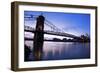 Historic Bridge in Cincinnati-benkrut-Framed Photographic Print