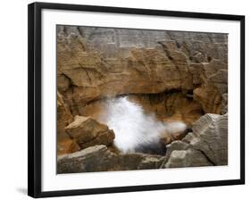 Historic Bridge over Fox River, near Paparoa National Park, West Coast, South Island, New Zealand-David Wall-Framed Photographic Print