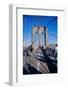 Historic Brooklyn Bridge, New York City, New York-null-Framed Photographic Print