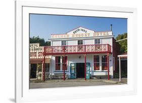 Historic building evoking the west coast's gold-mining past, Shantytown, Greymouth, Grey district, -Ruth Tomlinson-Framed Photographic Print