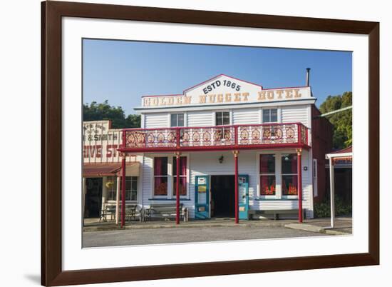 Historic building evoking the west coast's gold-mining past, Shantytown, Greymouth, Grey district, -Ruth Tomlinson-Framed Photographic Print