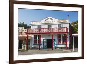 Historic building evoking the west coast's gold-mining past, Shantytown, Greymouth, Grey district, -Ruth Tomlinson-Framed Photographic Print