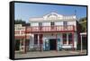 Historic building evoking the west coast's gold-mining past, Shantytown, Greymouth, Grey district, -Ruth Tomlinson-Framed Stretched Canvas