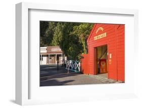 Historic building evoking the west coast's gold-mining past, Shantytown, Greymouth, Grey district, -Ruth Tomlinson-Framed Photographic Print