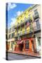 Historic Building in the French Quarter-Jorg Hackemann-Stretched Canvas