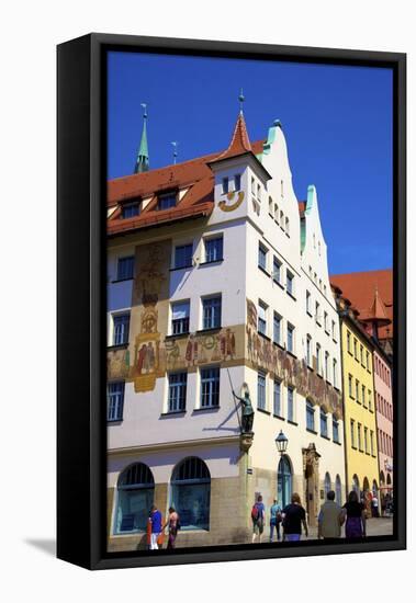 Historic Building, Nuremberg, Bavaria, Germany, Europe-Neil Farrin-Framed Stretched Canvas