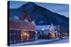 Historic Buildings Along Elk Avenue, Crested Butte, Colorado, USA-Walter Bibikow-Stretched Canvas
