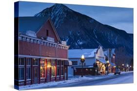 Historic Buildings Along Elk Avenue, Crested Butte, Colorado, USA-Walter Bibikow-Stretched Canvas