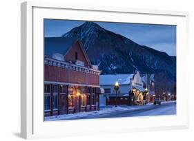 Historic Buildings Along Elk Avenue, Crested Butte, Colorado, USA-Walter Bibikow-Framed Photographic Print