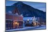 Historic Buildings Along Elk Avenue, Crested Butte, Colorado, USA-Walter Bibikow-Mounted Photographic Print