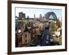 Historic Buildings and Sydney Harbor Bridge, The Rocks, Australia-David Wall-Framed Photographic Print