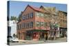 Historic Buildings on Cameron Street in Old Town Alexandria-John Woodworth-Stretched Canvas