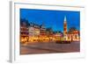 Historic Center of Frankfurt at Dusk-sborisov-Framed Photographic Print