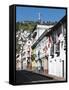 Historic Center With the Virgin of Quito Monument on Hill, Quito, Ecuador, South America-Michael DeFreitas-Framed Stretched Canvas