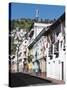 Historic Center With the Virgin of Quito Monument on Hill, Quito, Ecuador, South America-Michael DeFreitas-Stretched Canvas