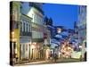 Historic Centre at Dusk, Pelourinho, Salvador, Bahia, Brazil-Peter Adams-Stretched Canvas