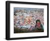 Historic City Center with Church of San Diego, Basilic and University, Guanajuato, Mexico-Julie Eggers-Framed Photographic Print