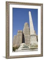 Historic City Hall, McKinley Monument Obelisk, Buffalo, New York, USA-Cindy Miller Hopkins-Framed Photographic Print