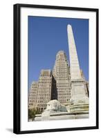 Historic City Hall, McKinley Monument Obelisk, Buffalo, New York, USA-Cindy Miller Hopkins-Framed Photographic Print