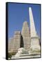 Historic City Hall, McKinley Monument Obelisk, Buffalo, New York, USA-Cindy Miller Hopkins-Framed Stretched Canvas