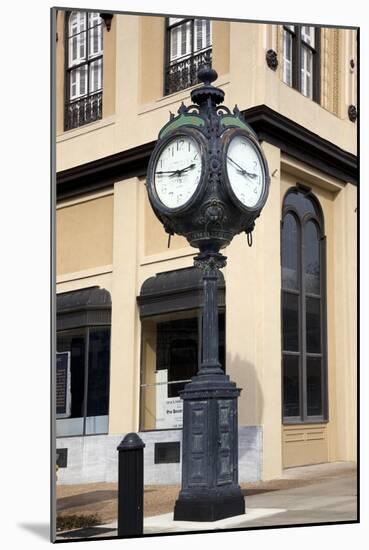 Historic Clock On Fountain Square In Montgomery, Alabama-Carol Highsmith-Mounted Art Print