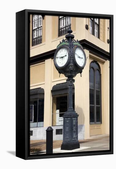 Historic Clock On Fountain Square In Montgomery, Alabama-Carol Highsmith-Framed Stretched Canvas