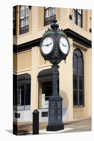 Historic Clock On Fountain Square In Montgomery, Alabama-Carol Highsmith-Stretched Canvas