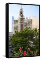 Historic Clock Tower, Tsim Sha Tsui, Kowloon, Hong Kong, China, Asia-Fraser Hall-Framed Stretched Canvas