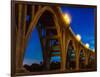 Historic Colorado Bridge Arches at dusk, Pasadena, CA-null-Framed Premium Photographic Print