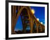 Historic Colorado Bridge Arches at dusk, Pasadena, CA-null-Framed Photographic Print