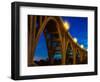 Historic Colorado Bridge Arches at dusk, Pasadena, CA-null-Framed Photographic Print