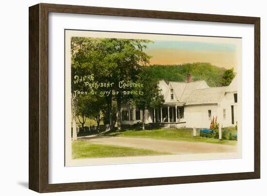 Historic Coolidge House, Burlington, Vermont-null-Framed Art Print