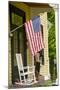 Historic Cooperstown House with Flag, Cooperstown, New York, USA-Cindy Miller Hopkins-Mounted Photographic Print