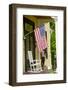 Historic Cooperstown House with Flag, Cooperstown, New York, USA-Cindy Miller Hopkins-Framed Photographic Print