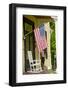 Historic Cooperstown House with Flag, Cooperstown, New York, USA-Cindy Miller Hopkins-Framed Photographic Print