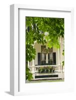 Historic Cooperstown House with Flowers, Cooperstown, New York, USA-Cindy Miller Hopkins-Framed Photographic Print