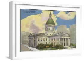 Historic Courthouse, St. Louis, Missouri-null-Framed Art Print