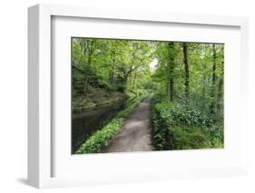 Historic Cromford Canal and Tow Path in Spring-Eleanor Scriven-Framed Photographic Print