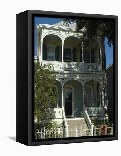 Historic District, Galveston, Texas, USA-Ethel Davies-Framed Stretched Canvas