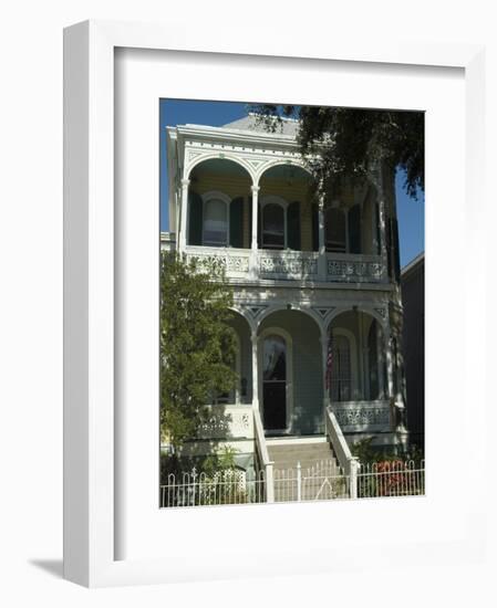 Historic District, Galveston, Texas, USA-Ethel Davies-Framed Photographic Print