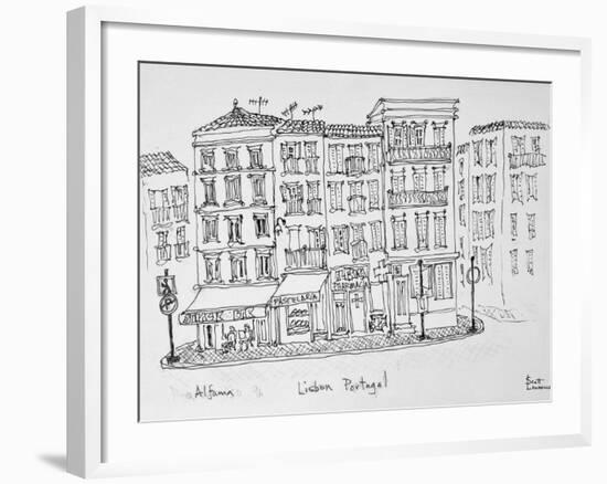 Historic district of Alfama, Lisbon, Portugal-Richard Lawrence-Framed Photographic Print