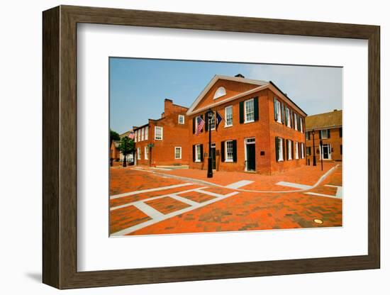 Historic district of Charlottesville, Virginia, home of President Thomas Jefferson-null-Framed Photographic Print