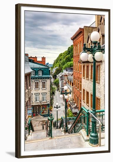 Historic District Old Quebec-null-Framed Premium Giclee Print