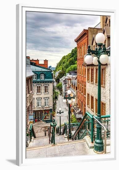 Historic District Old Quebec-null-Framed Premium Giclee Print