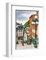 Historic District Old Quebec-null-Framed Art Print