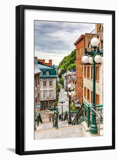 Historic District Old Quebec-null-Framed Art Print