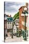 Historic District Old Quebec-null-Stretched Canvas