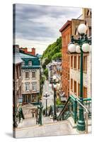 Historic District Old Quebec-null-Stretched Canvas