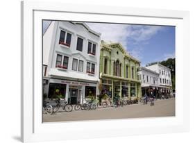 Historic Downtown Streets of Mackinac, Michigan, USA-Cindy Miller Hopkins-Framed Photographic Print