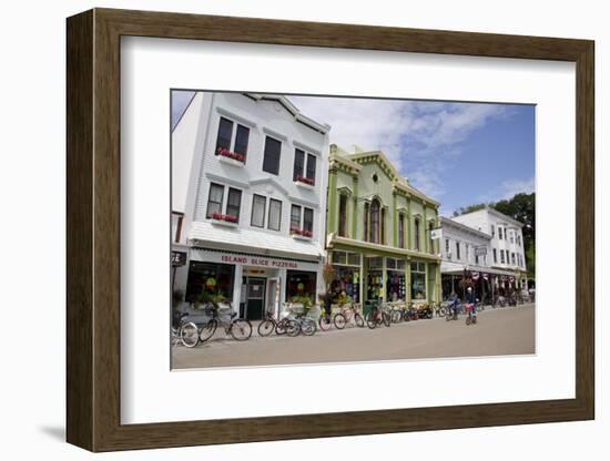 Historic Downtown Streets of Mackinac, Michigan, USA-Cindy Miller Hopkins-Framed Photographic Print